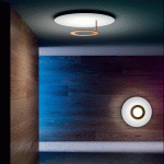 ICONE VERA APPLIQUE MURALE 927 TRIAC Ø50CM BLANC/LAITON