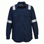 PORTWEST FR720 CHEMISE LÉGÈRE ANTISTATIQUE FR MARINE - TAILLE L
