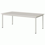 TABLE MALIBU 160X80 T3 4P STRA ABS BLC SEL W911/BLC 9016