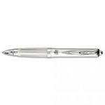 UNIBALL STYLO À BILLE ENCRE GEL RT207 PREMIUM 0,7MM ENCRE NOIRE, CORPS GRIS MÉTALLISÉ