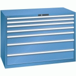 ARMOIRE BLEU CAP. 1431X725X1000 AVEC 7 TIR. 200KG - LISTA