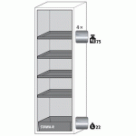 ARMOIRE SCLASSIC90-BAC-1968X596-GAUCHE-ACIER-GRIS-4