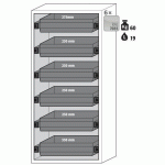 ARMOIRE SÉCURITÉ S-PHOENIX-90 S90.196.090.FWAS GRIS CLAIR - ASECOS