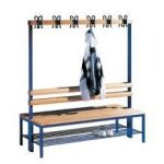 BANC+PATERE L1000 4 CROCHETS + SUPPORT CHAUSSURES.