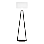 HERZBLUT BI BOB LAMPE SUR PIED, CHÊNE CENDRÉ CHARBON/BLANC