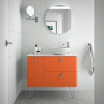 MEUBLE DE SALLE DE BAIN UNIIQ 1200 GAUCHE KAKI - SALGAR 24681