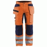 PANTALON ARTISAN STRETCH HAUTE-VISIBILITÉ TAILLE 56C - BLAKLADER