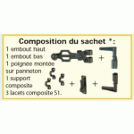 SACHET D'ACCESSOIRES POUR ESPAGNOLETTES - NOIR - PVC - STANDARD TORBEL