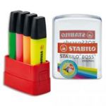 STABILO BOX PARADE DE 4 SURLIGNEURS BOSS EN BOITE RIGIDE - JAUNE, VERT, ORANGE, ROSE
