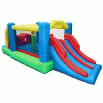 CHÂTEAU GONFLABLE FONTAINEBLEAU 5,6M - TOBOGGANS GONFLABLES, TUNNELS, AIRE DE JEU POUR ENFANTS - ALICE'S GARDEN