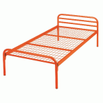 EVOLUTION LIT CONFORT SOMMIER TREILLIS 90X200 2003 ORANGE - MANUTAN COLLECTIVITÉS