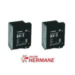 LOT DE 2 CARTOUCHES COMPATIBLE CANON BX3 NOIRE