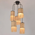 MARKET SET FORMENTERA SUSPENSION 5 LAMPES RONDE