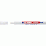 MARQUEUR PERMANENT CAOUTCHOUC - POINTE OGIVE - E 8050 - BLANC EDDING