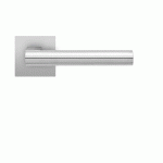 POIGNÉES DE PORTE SUR ROSACES CARRÉES SÉRIE EPL 45Q MADEIRA - SATINÉ - BEC DE CANE KARCHER DESIGN