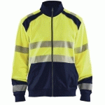SWEAT ZIPPÉ HAUTE-VISIBILITÉ TAILLE 4XL - BLAKLADER