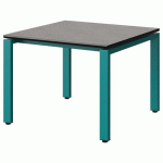 TABLE MALIBU 80X80 T3 SOUDÉ ST ANTIB BÉTON F186/NO BLEU 5018