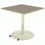 TABLE MANO MOB 80X80 T6 STRAT ABS CHÊNE BORDALINO/BEIGE 1013 - MOBIDECOR