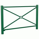 BARRIÈRE CARREFOUR 1.57 M - ZINC VERT 6005 - PROCITY