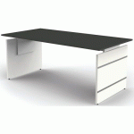 BUREAU RÉGLABLE FORM4 - L180XP80XH68-76CM ANTHRACITE 4427 - KERKMANN