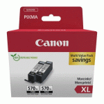 CANON PACK DE 2 CARTOUCHES NOIRES HAUTE CAPACITÉ PGI-570PGBK XL - CARTOUCHE AUTHENTIQUE