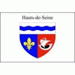 DRAPEAU HAUTS DE SEINE : DIMENSIONS - 50 X 75 CM