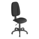 CHAISE DE BUREAU TISSU PRESTIGE JUPITER - GRAPHITE