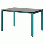TABLE MALIBU 120X80 T5 SOUDÉ ST BÉTON F186/NOIR BLEU 5018