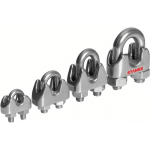 SEILWERK STANKE - 10X SERRE-CÂBLE È ÉTRIER EN ACIER INOXYDABLE TAILLE 10 CONNECTEUR DE CÂBLE INOX POUR CÂBLE D'ACIER 10 MM