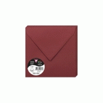 PAQUET DE 20 ENVELOPPES POLLEN 165X165MM 120G/M² - BORDEAUX - LOT DE 3