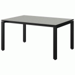 TABLE MALIBU 120X80 T3 SOUDÉ ST ISOS GRIS 1400/NO NOIR 9005