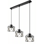 AXHUP - LOT DE 2 SUSPENSION LUMINAIRE VINTAGE INDUSTRIELLE E27 33CM LUSTRE PLAFOND ECLAIRAGE DÉCOR BRONZE