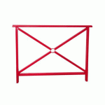 BARRIÈRE GRILLAGÉE - ROUGE - MANUTAN EXPERT