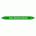 LOT DE 3 - MARQUEUR DE TUYAUTERIE - EAU DÉMINÉRALISÉE - VINYLE LAMINÉ 150 X 12 MM