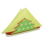 PORTE-SERVIETTES CULTURE CLUB À DÉCORER FORME SAPIN MDF 16X5X6CM - LOT DE 3