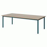 TABLE MALIBU 180X80 T2 4P STRA ALAISÉ ACACIA/BLEU 5025