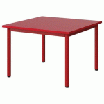 TABLE MALIBU 80X80CM T2 4P STRA ABS ROUGE U321/ROUGE 3020