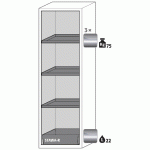 ARMOIRE SÉCURITÉ S-CLASSIC-90 S90.196.060.WDASR GRIS CLAIR - MANUTAN COLLECTIVITÉS