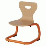 CHAISE MALIBU AST - T1 - COQUE HÊTRE / ACIER ORANG 1028 - MANUTAN EXPERT