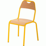 CHAISE SCOLAIRE ETUDE 4 PIEDS T5 PIÈTEMENT ROUGE - MANUTAN COLLECTIVITÉS