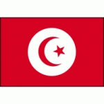 DRAPEAU TUNISIE : DIMENSIONS - 60 X 90 CM