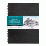LOT DE 2 - EPSILON SERIES CARNET SPIRALÉ 50F 22,9X30,5CM 150G - BLANC