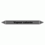 LOT DE 3 - MARQUEUR TUYAUTERIE - VAPEUR SATURÉE - VINYLE LAMINÉ - NFX 08-105 250 X 26 MM