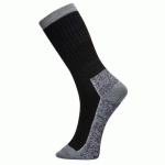 LOT DE 3 - PORTWEST SK33 CHAUSSETTES DE TRAVAIL (PACK DE 3) NOIR - TAILLE 44-48
