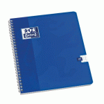 LOT DE 5 - CAHIER SPIRALE OXFORD OFFICE 17 X 22 CM - PETITS CARREAUX - 100 PAGES