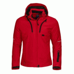 PROJOB 3413 SOFTSHELL PRIO DOUBLEE FEMME A CAPUCHE ROUGE - TAILLE M