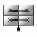 KIT DE MONTAGE ( FIXATION PAR PINCE POUR BUREAU ) POUR 4 ÉCRANS LCD - NOIR - TAI (FPMA-D700D4) - NEWSTAR