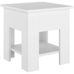 VIDAXL - TABLE BASSE BLANC 40X40X42 CM BOIS D'INGÉNIERIE