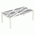 TABLE BASSE EASY OFFICE 114X60 CM PIED BLANC PLATEAU STREET - MANUTAN EXPERT