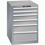 ARMOIRE GRIS PIGEON 564X725X800 AVEC 6 TIR. 75KG - LISTA